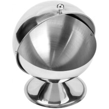 Stainless Steel Sugar Bowl with Roll Lid Rust Glossy Jar for Kitchen Spices Candy Cookies