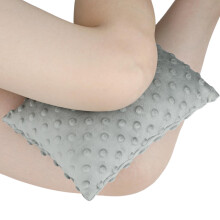 Knee Pillow for Side Sleepers with Adjustable Firmness Leg Support Cushion for Hip and Back Pain Relief, Light Gray