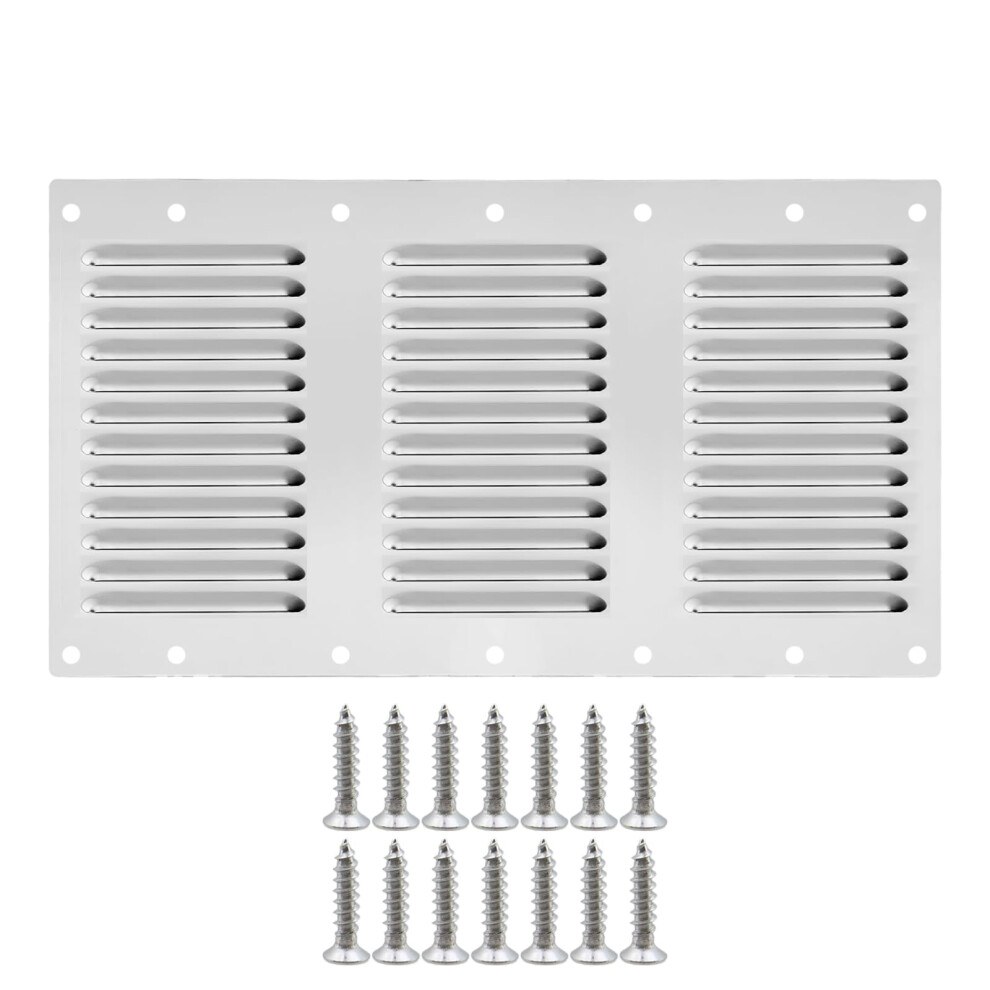 304 Stainless Steel Vent Panel For Outdoor Kitchen 14X7 Bbq Grill Wall Vent With Screen 9094768935019