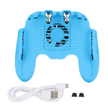 Mobiler Gamecontroller mit Joystick, Fernbedienung, Zieltasten für Smartphones unter 6,5 Zoll, Kühlventilator zur Wärmeableitung, ergonomischer