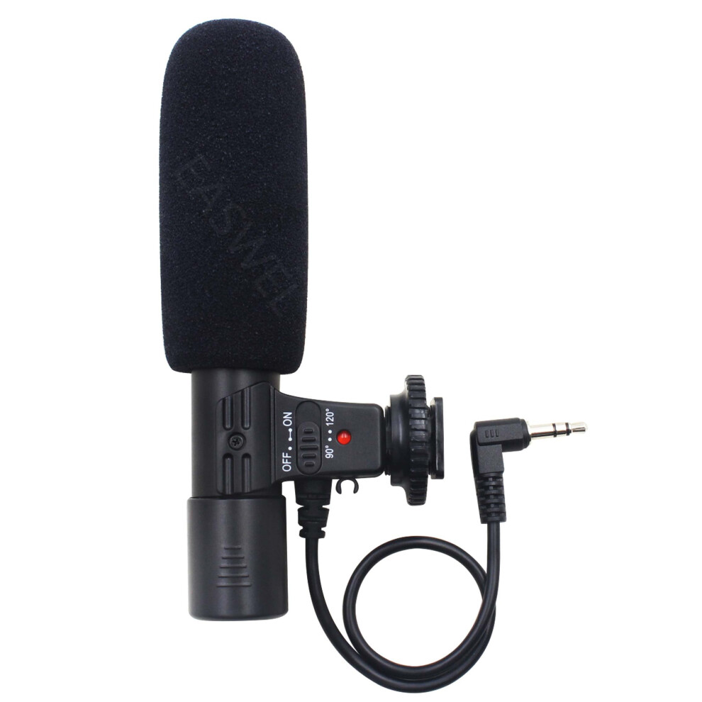 Dslr Stereo Microphone With Clear Sound Plugandplay 3.5Mm External Mic For Nikon D7000 D5100 9094768935095
