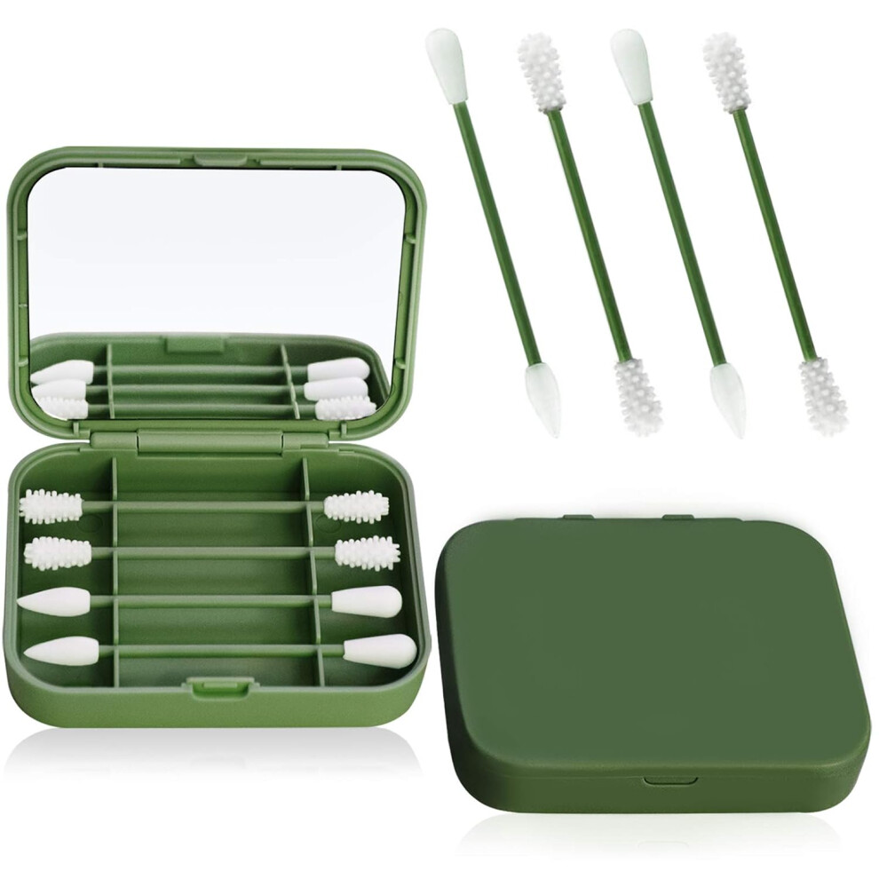 Silicone Ear Swabs For Ear Cleaning And Beauty, MultiPurpose Reusable Swabs With Portable 4 In 1 Pack, Medical Grade Material Ensures Safety, Environ