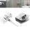 Glass Door Knob Replacement, Double Sided Pull Handle for Bathroom Shower Doors, Corrosion Resistant Smooth Touch Handle Set 3