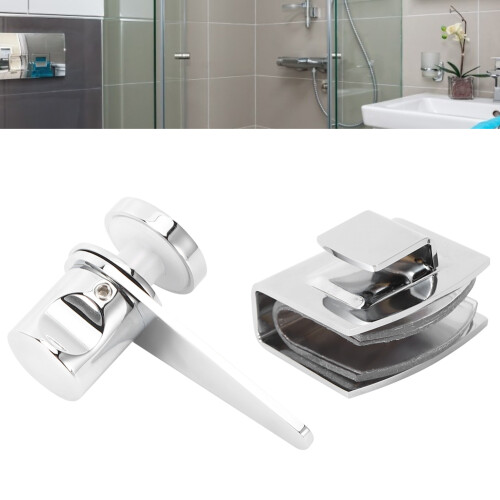 Glass Door Knob Replacement, Double Sided Pull Handle for Bathroom Shower Doors, Corrosion Resistant Smooth Touch Handle Set 2