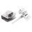 Glass Door Knob Replacement, Double Sided Pull Handle for Bathroom Shower Doors, Corrosion Resistant Smooth Touch Handle Set 7