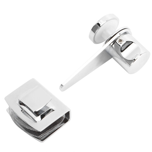 Glass Door Knob Replacement, Double Sided Pull Handle for Bathroom Shower Doors, Corrosion Resistant Smooth Touch Handle Set 1