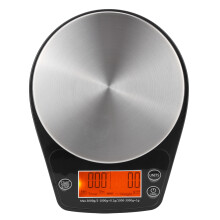 Balance de cuisine numérique LCD haute précision, multifonction, finition acier inoxydable, idéale pour le café, les régimes et la pâtisserie.