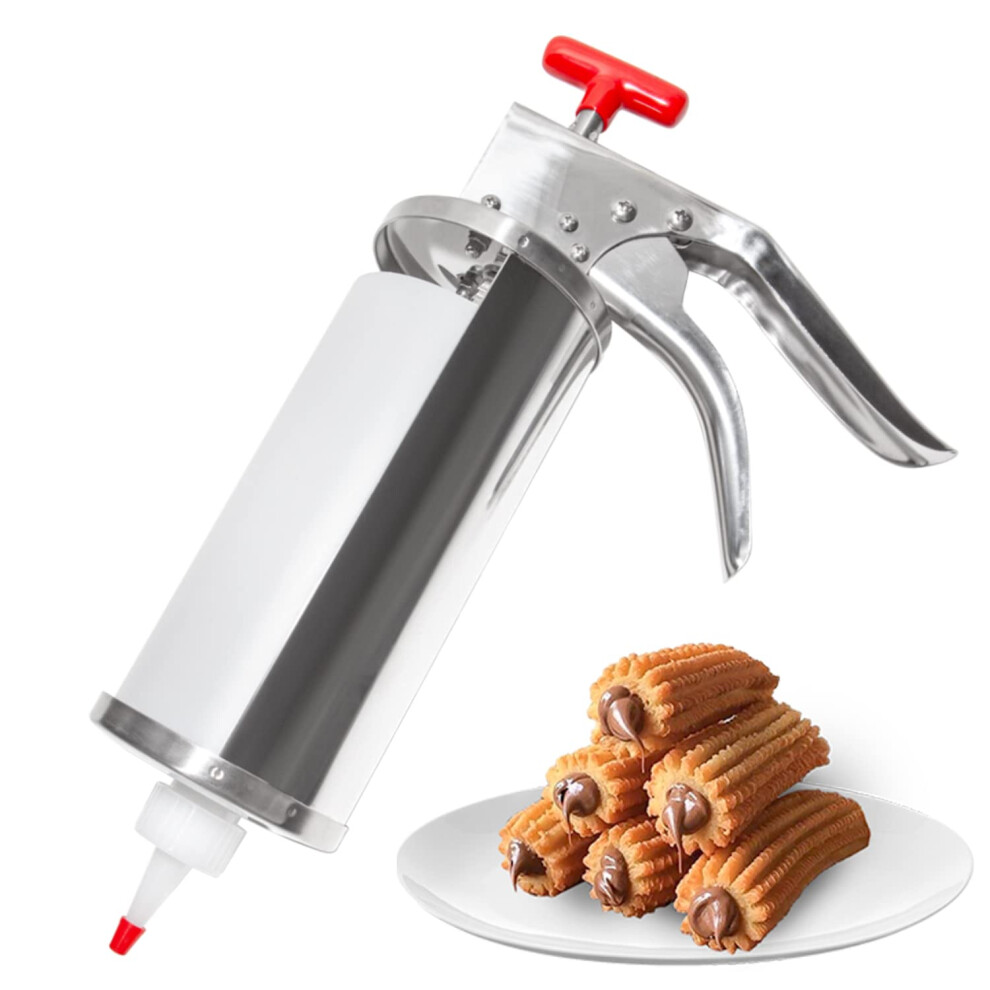 Commercial 1L Stainless Steel Churro Filling Gun And Manual Churro Maker For Bakeries 9094768935668