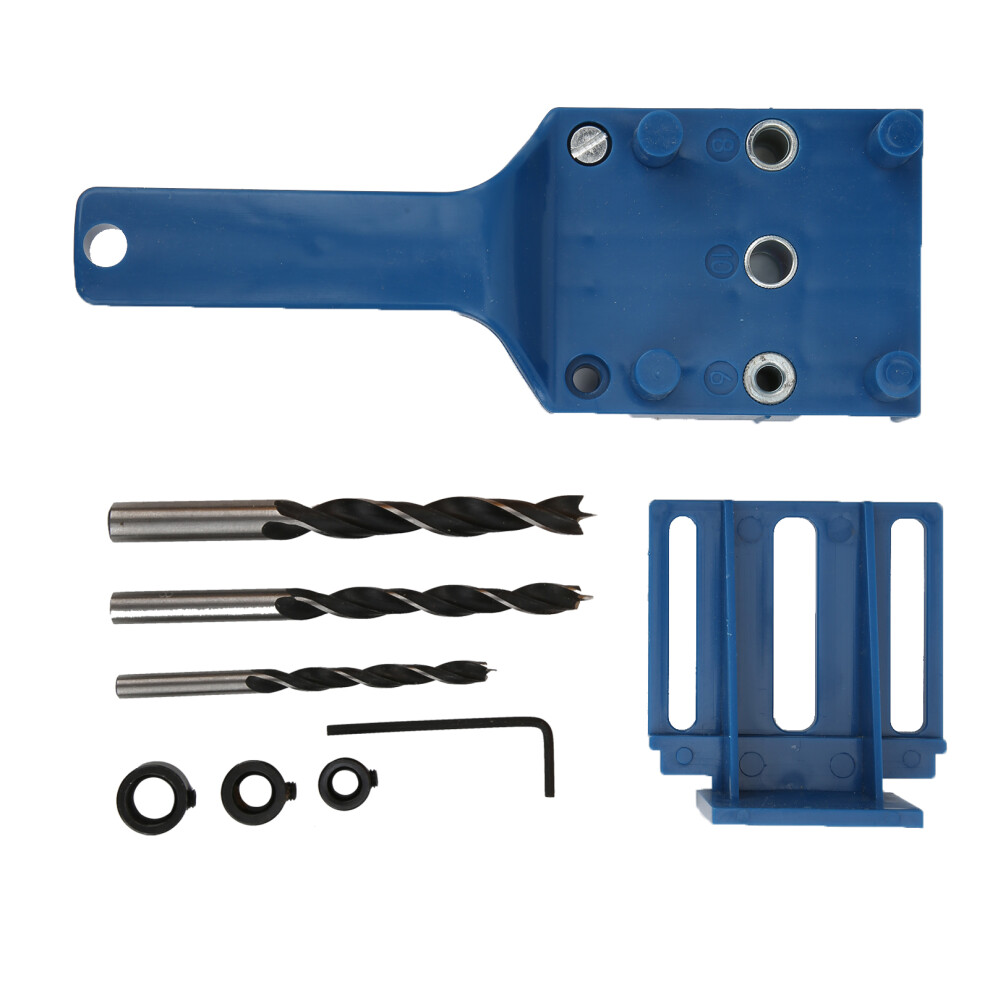 Woodworking Dowel Jig Drill Guide Tool With Adjustable Fence Self Centering Doweling Jig For Edge To Corner Joints T Joints Woodworking Drill Locator 9358999266329