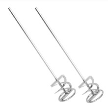 Pack of 2 Extra Long Paint Mixer for Drill, 17in Shaft for 5 Gallon Bucket, RustProof Steel Paddle