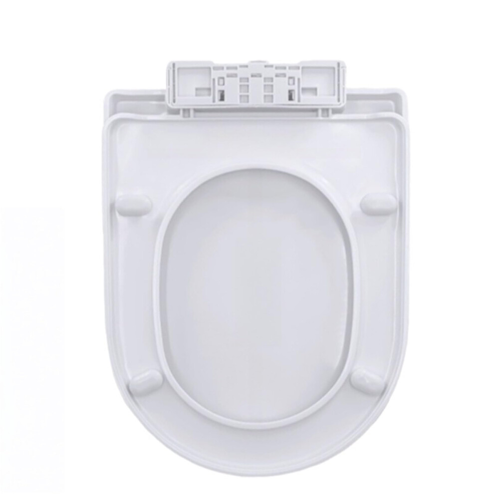 Soft Close Round Toilet Seat With Quickrelease Hinges, Padded Comfort, White For Standard Toilets 9094768936092