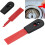 SelfSharpening Scraper with Builtin Sharpener, 2in1 Hook Tool for Kitchen Stove and Sink Cleaning, Red 4