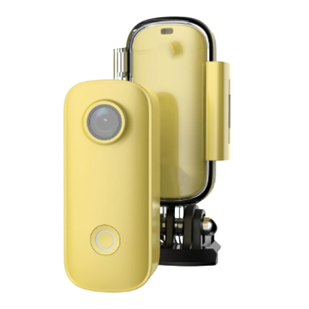 4K Mini Body Camera With Wifi, Thumb Size Wearable Action Cam, Magnetic Mount, 128G, Yellow 9199774687331