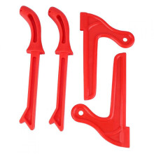 4 Pack Woodworking Push Stick Set for Table Saw and Router Table, Straight and V Style Safety Grip