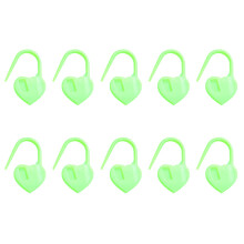 1000 Pcs Knitting Markers Heart Shaped Stitching-Light Green