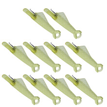 10x/Set Needle Threader Fish Type Sewing Machine-Yellow