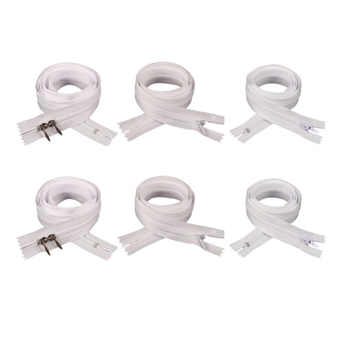 5 Pcs Quilt Zippers Multifunctional-1.5m Double headed nylon 1