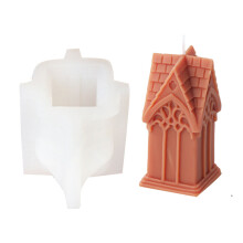 Mushroom House Silicone Molds Halloween Mould Scented Candle-7