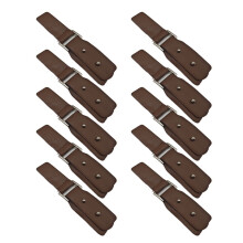 Leather Snap Toggles Closures Buckles Sew On Snap-Coffee color
