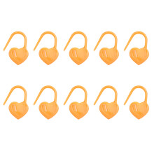 1000 Pcs Heart Shaped Stitching Markers Locking Knitting-Orange