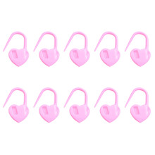 1000 Pcs Heart Shaped Knitting Markers Stitching-rose Red