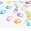 1000 Pcs Heart Shaped Stitching Markers Locking Knitting-Orange 2