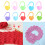 1000 Pcs Knitting Markers Heart Shaped Stitching-Light Green 2