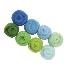8pcs Wool Spinnings Felting Fiber Needle Felting Hand Spinnings