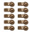 Leather Sew On Toggles Button Fasteners For-  yellow 1