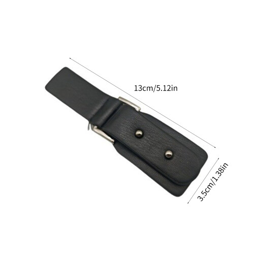 10Pcs Sew On Toggles Closures Leather Toggles Snap-Black 2