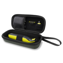 Hard Travel Case with Accessory Storage, Splashproof Oxford Exterior for Philips Norelco OneBlade