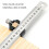 Multifunctional Combination Square Ruler Positioning Block Adjustable Steel Ruler For Woodworking And Crafting Tasks 4