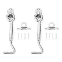 Rostbeständiger Scheunentorriegel, Sichtschutz-Haken- und Ösenschloss für Wohnhäuser, Büros, Supermärkte, Fabriken, Erhöhen Sie Ihre