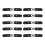 10Pcs Leather Sew On Toggles with Metal Button-Black 1