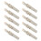 10 Pcs Sew-on Toggles Closures Jackets Buckles Sewing-Bee white 1
