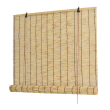 Bamboo Roll Up Blind, Natural Bamboo Window Covering, Lift Blinds 55X200CM, Windows Patio Porch, Multiple Sizes