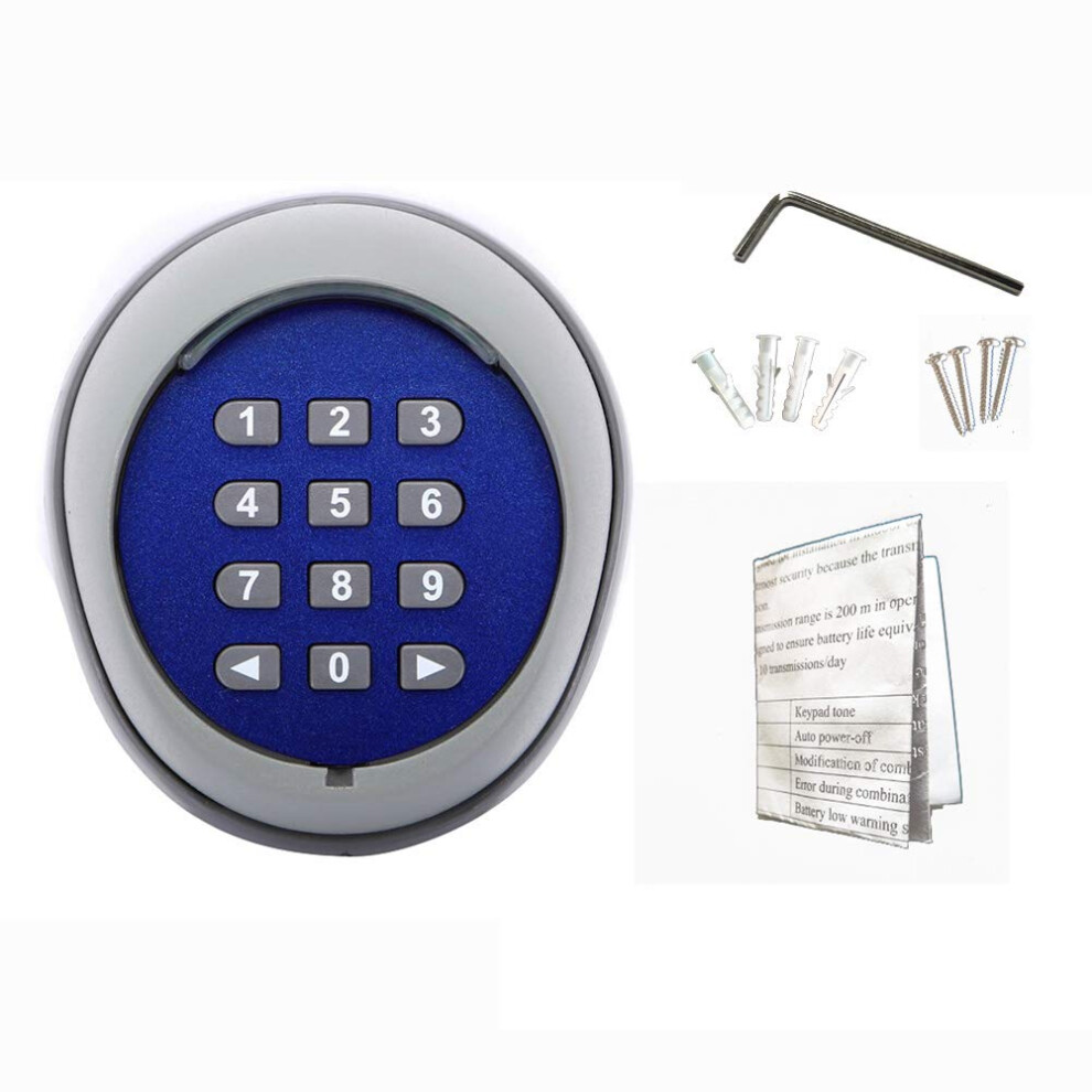 Wireless Gate Keypad With Secure Dual Channel Access, Weatherproof Keyless Entry For Automatic Gate 9187378936221