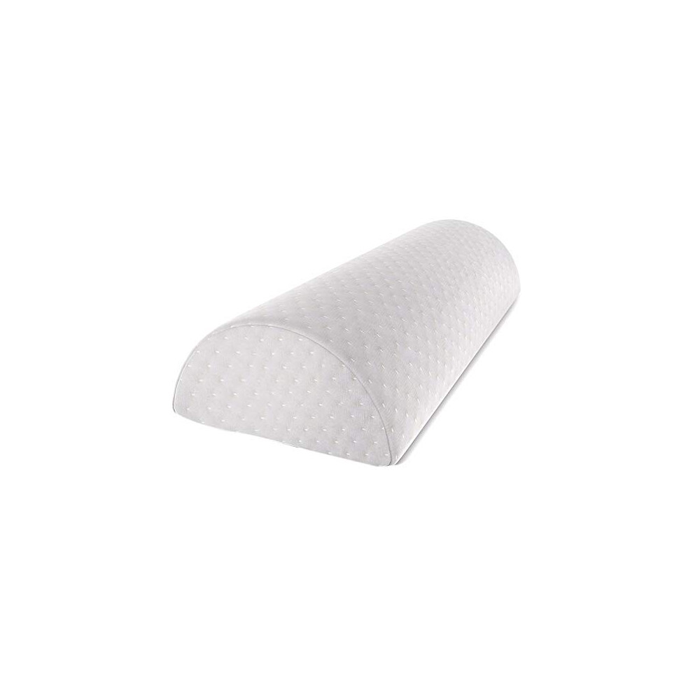 Memory Foam Knee Pillow with Ergonomic HalfMoon Shape for Side Sleepers and Hip Pain Relief