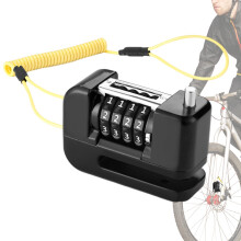 Brake Lock for Bike, HeavyDuty 4Digit Locks, Waterproof Wheel Lock for Motorcycles and Bicycles