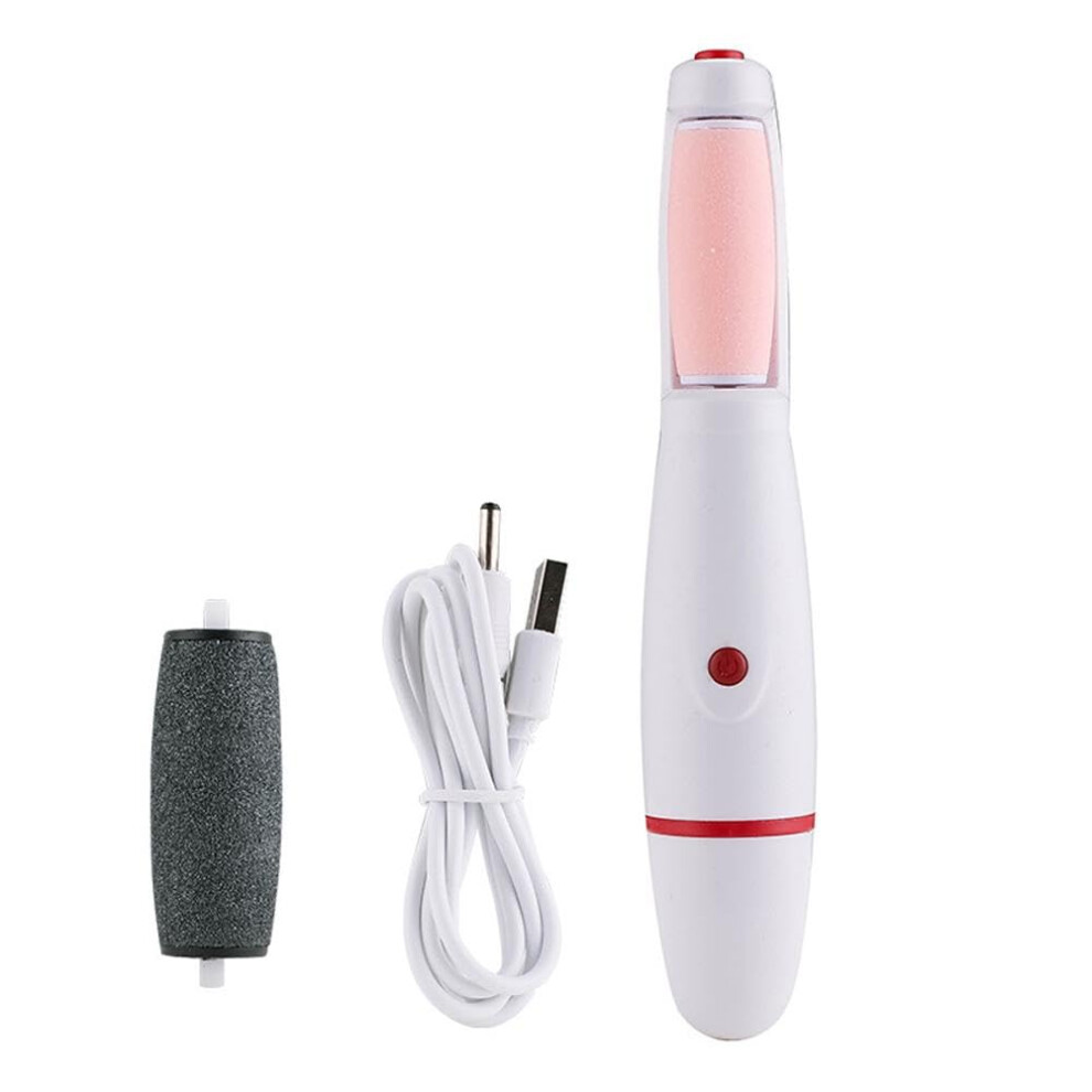 2in1 Foot File Epilator, Rechargeable Electric Foot File, Dead Skin Remover, Callus Foot Remover, Red, 1 Count
