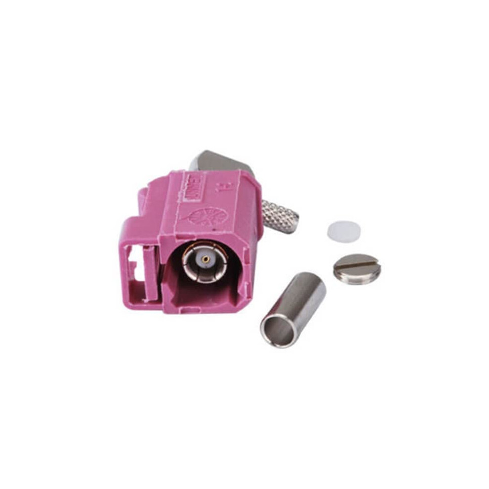 Fakra H Female Right Angle Connector Violet Rg174 Rg316 Secure Fit For Automotive Gps 9094768938126