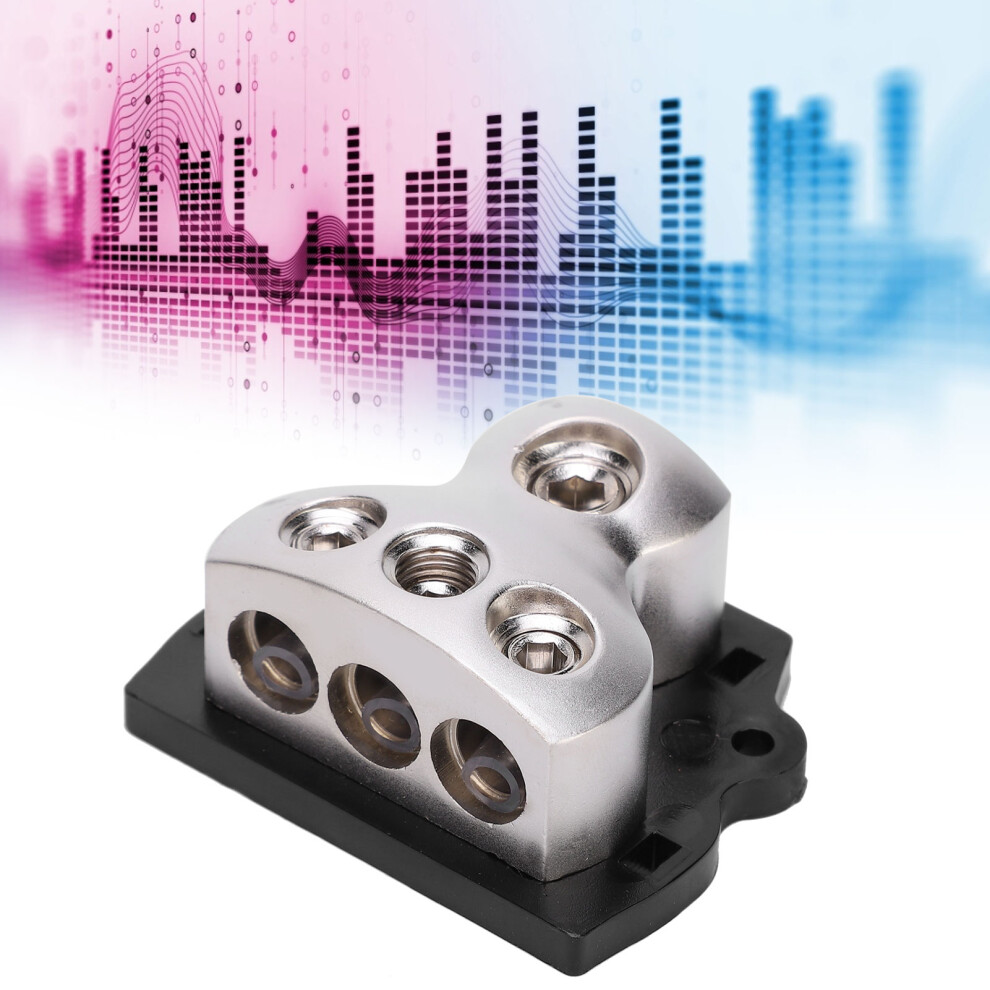 Zinc Alloy Fuse Holder Car Audio Power Ground Cable Splitter 1 In 3 Out 4961379622421