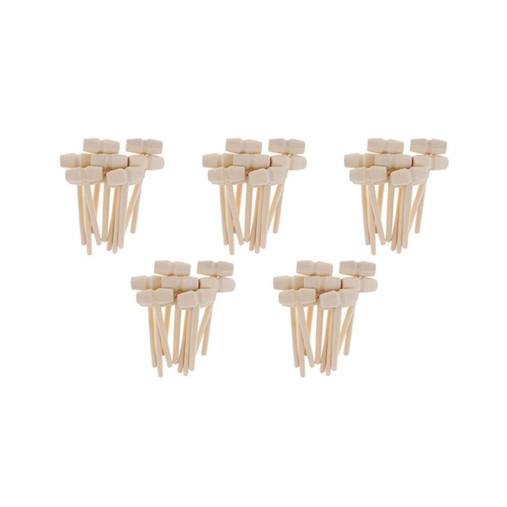 150Pcs Wooden Hammer For Lobster Crab And Other Shellfish,Solid Wood Mallet Knocking Planet Cake Wooden Hammer 6031292775059