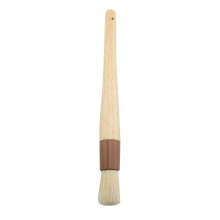 Pastry Brush with Natural Boar Bristles and Wood Handle for Baking, Cooking, Oil and Butter