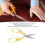 Stickschere Retro Edelstahl Multifunktionale 12