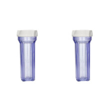 2X 10Inch Prefilter Water Filter Bottle Explosion-Proof Water Filter Parts Connector G1/2Inch Interface Filter Shell