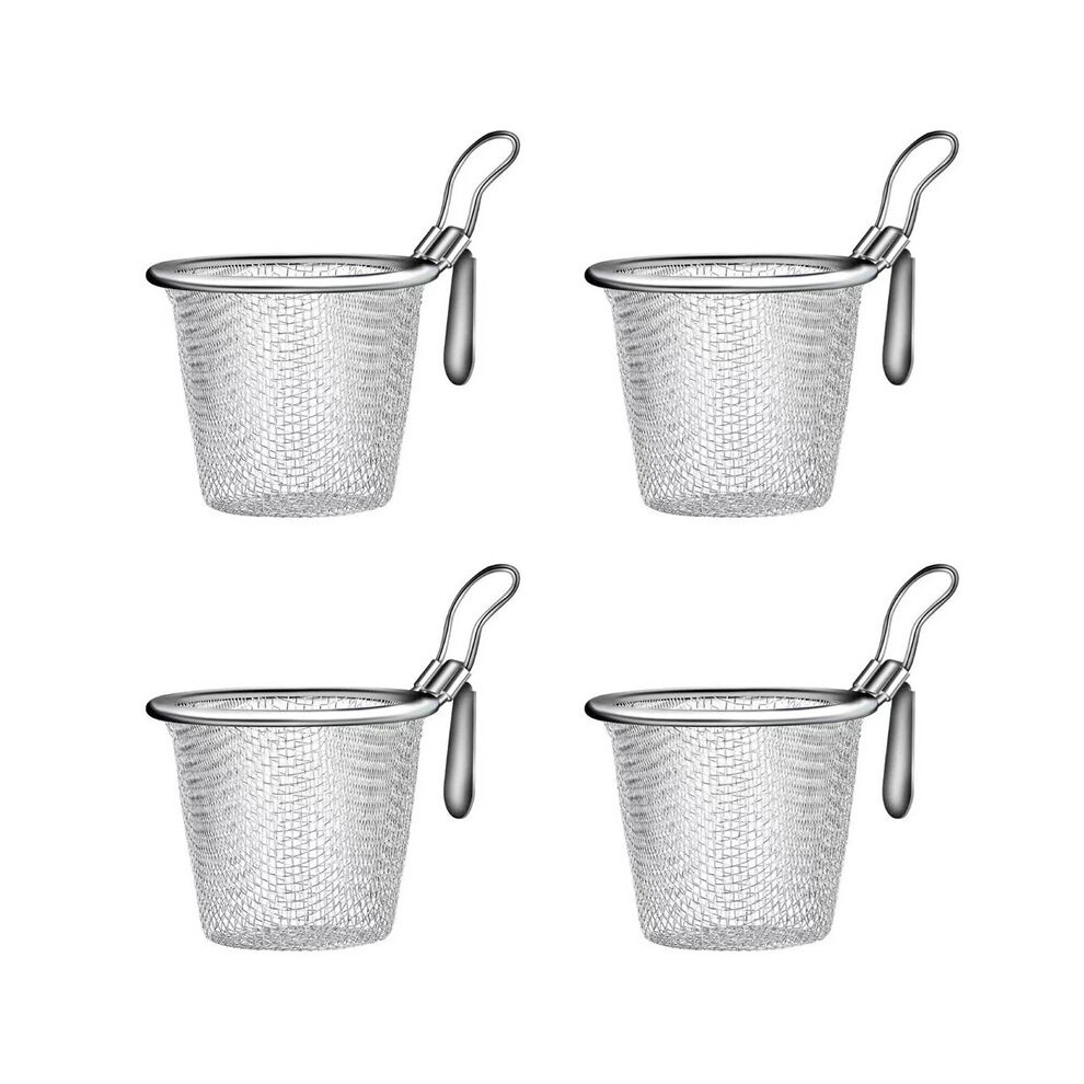 4Pcs Stainless Steel Colander Strainer Basket Food Kitchen Colander Baskets Hot Pot Frying Strainers Serving Noodle, L 6033347443937