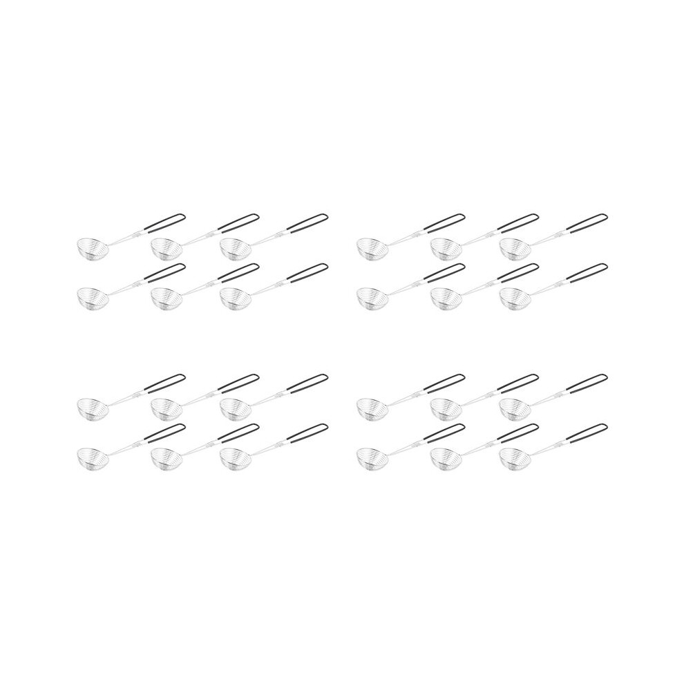 24X Hot Pot Strainer Scoops Stainless Steel Hot Pot Strainer Spoons Mesh Skimmer Spoon Asian Strainer Ladle With Handle 6031688814119