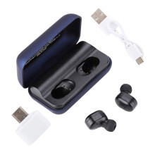 Bluetooth 5.0 Trådløse Ørepropper Hi-Fi Stereolyd Touch Control Indbygget Mikrofon Komfortabel Og Sikker Pasform Ergonomisk Design Med Stor