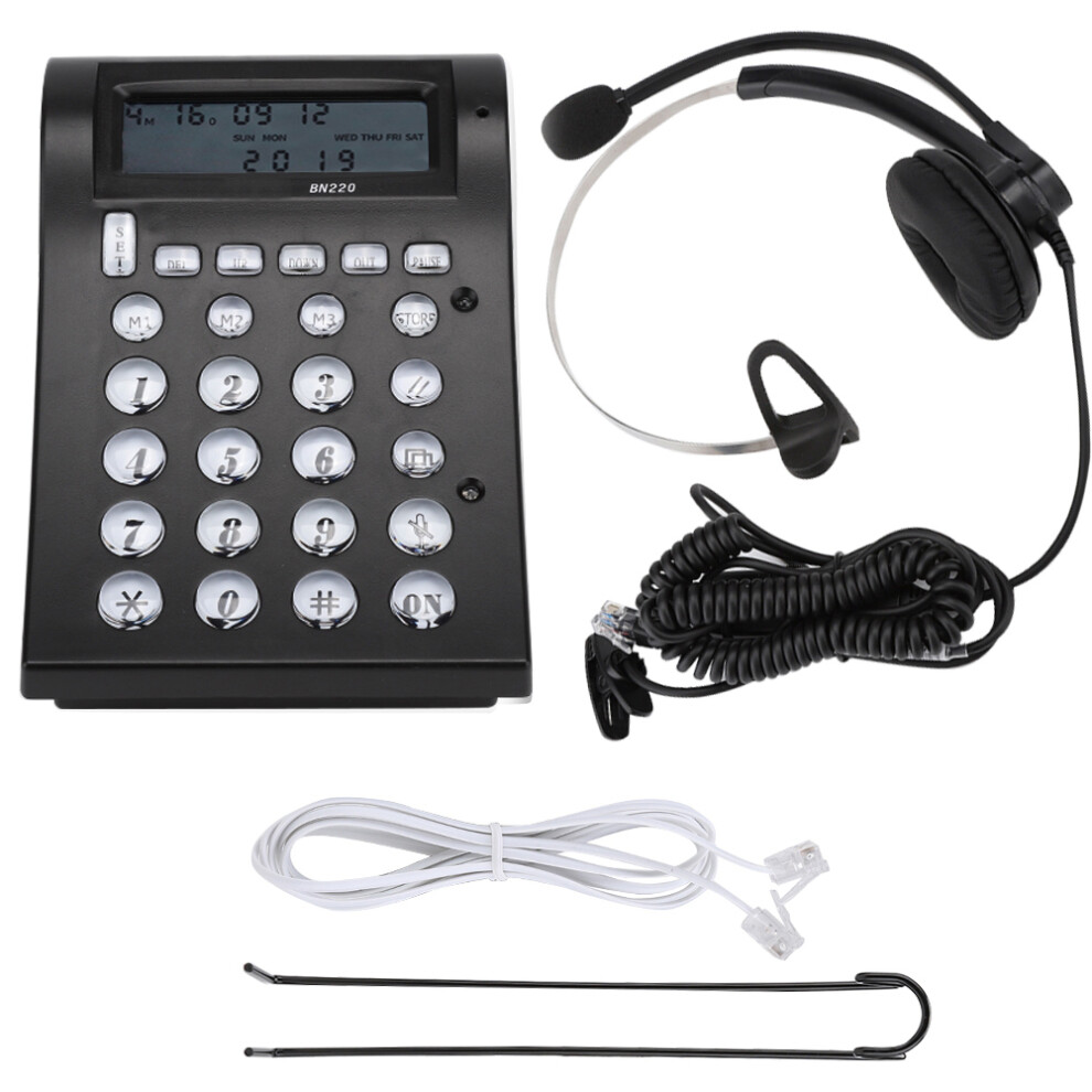 Upgraded Landline Deskphones, High Sound Quality With Noise Cancellation For Clear Communication In Call Centers & Offices 9176269257651